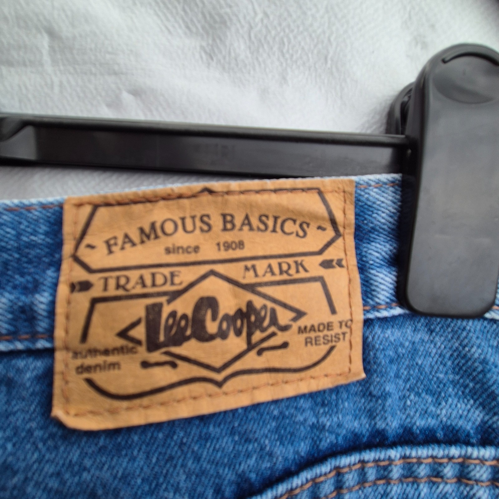 Lee Cooper Mens Regular Fit Straight Jeans Blue Denim W36 L32 Cotton Vintage