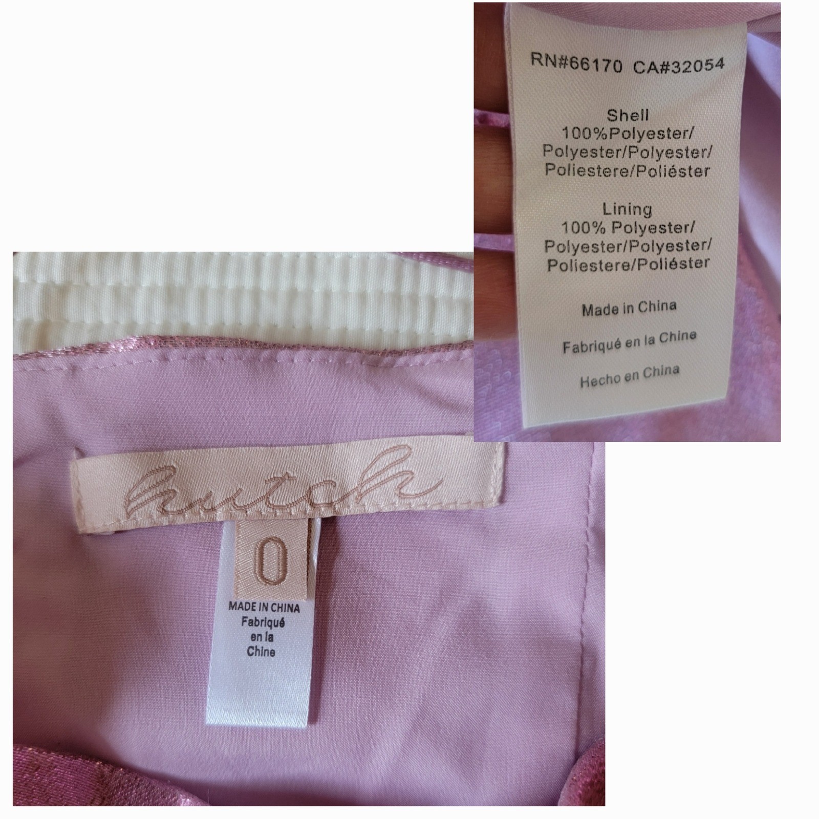 Hutch Metallic Pink One Shoulder Bow Romper Size 0 Party Cocktail Shimmer Pocket