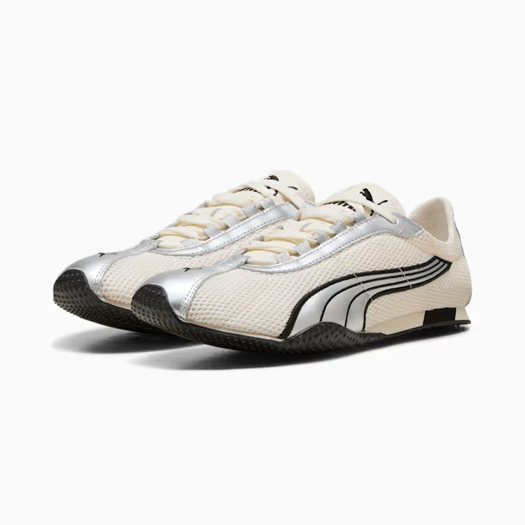 PUMA H-Street OG 403692-05 Ivory Silver Mesh Retro Racing Casual Sneakers Unisex