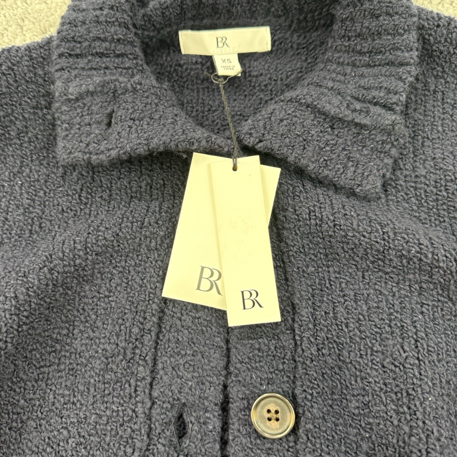 Banana Republic Flare Sleeve Extra Fine Merino Wool Cardigan XS NWT Heritage