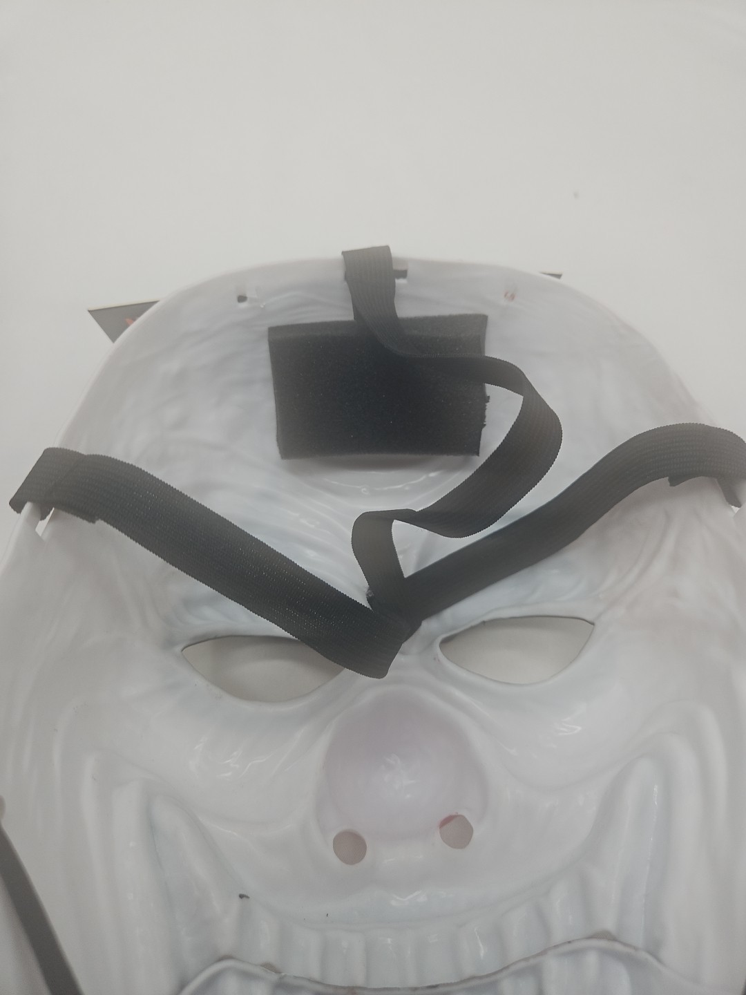 Lot of Two Halloween Masks Glow In Dark Alien And Moveable Clown Jaw Mask