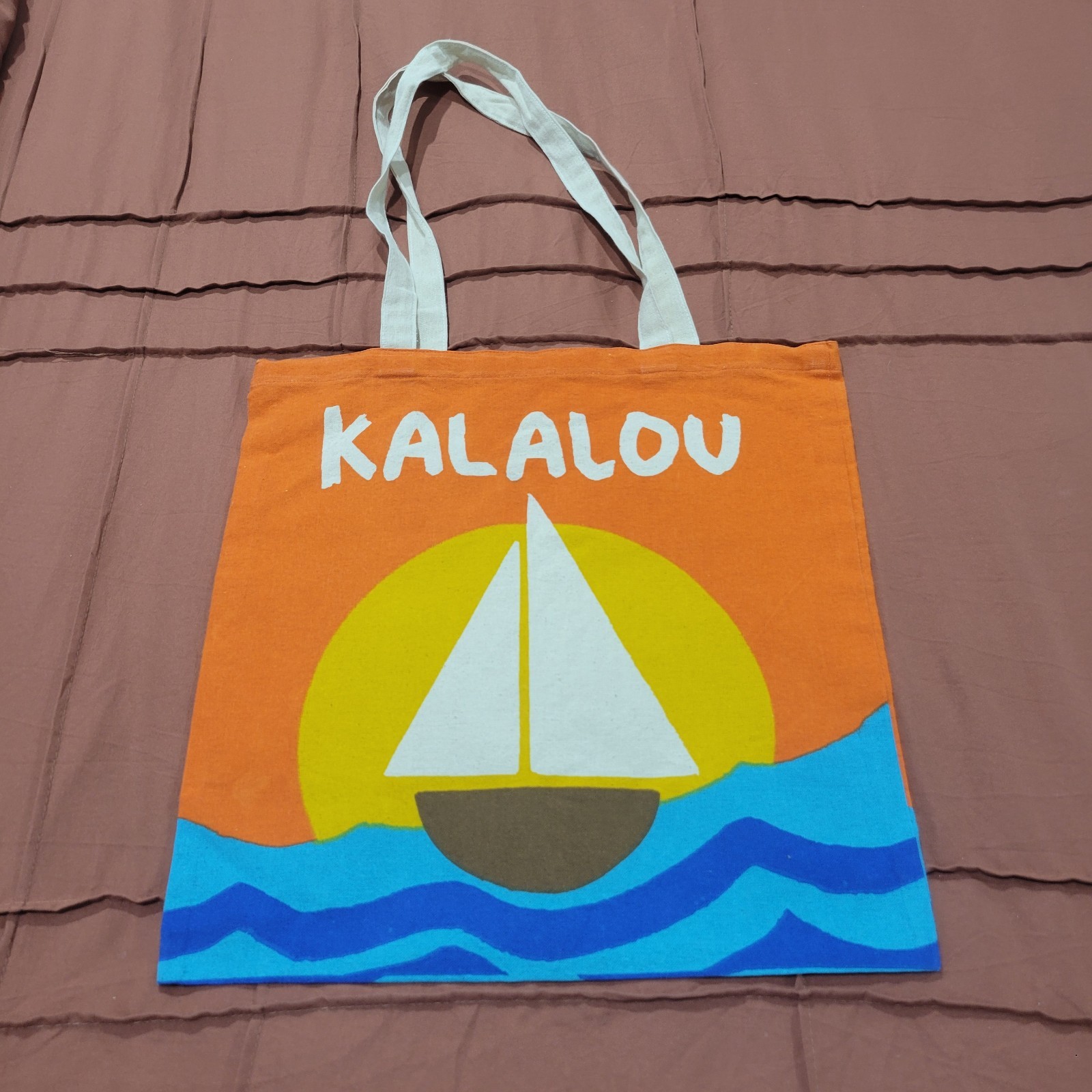 Kalalou Sail Boat Tote Bag