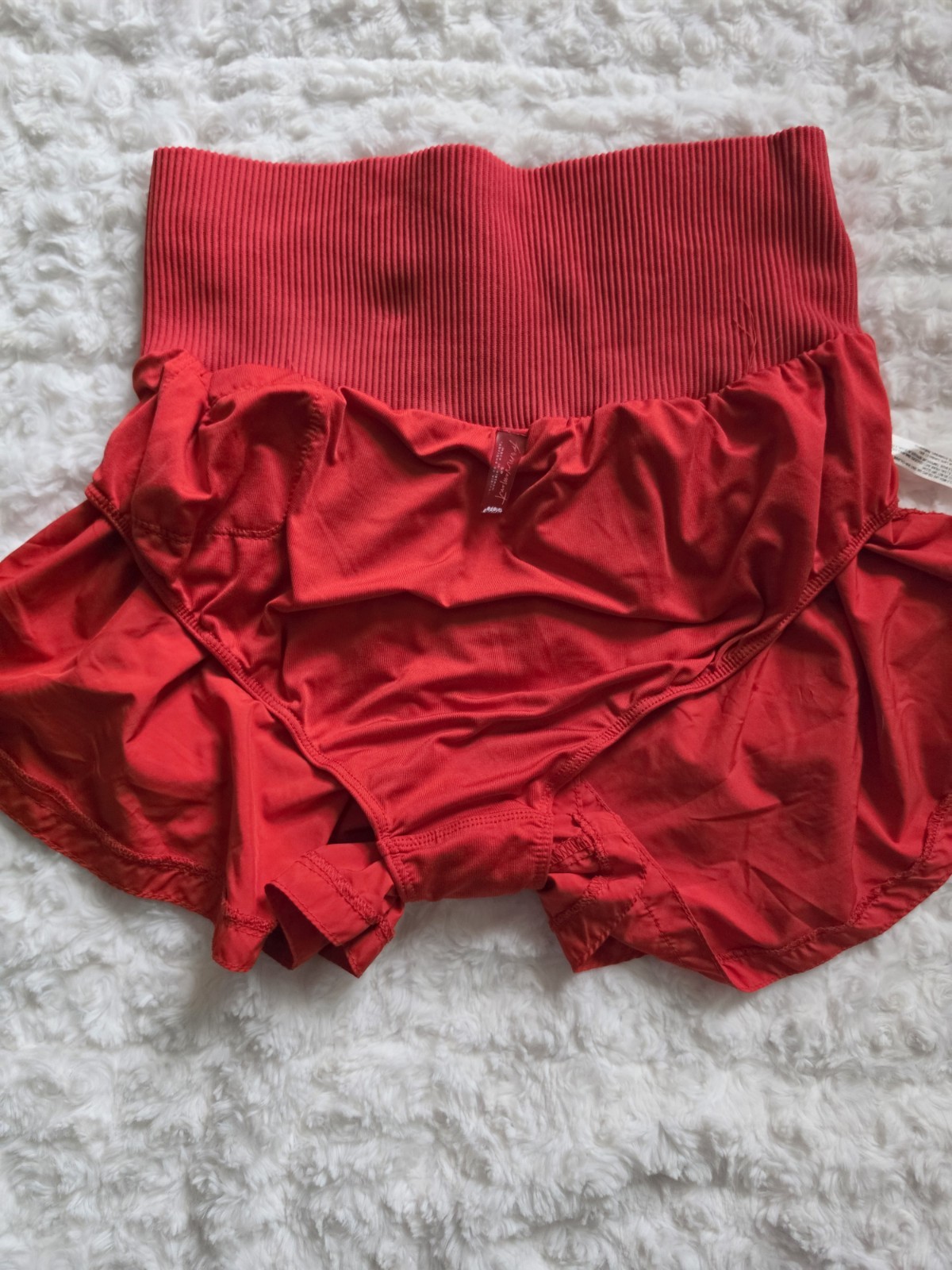 Free People Movement Womens S Carpe Diem Running Pickleball Athleisure Red Short