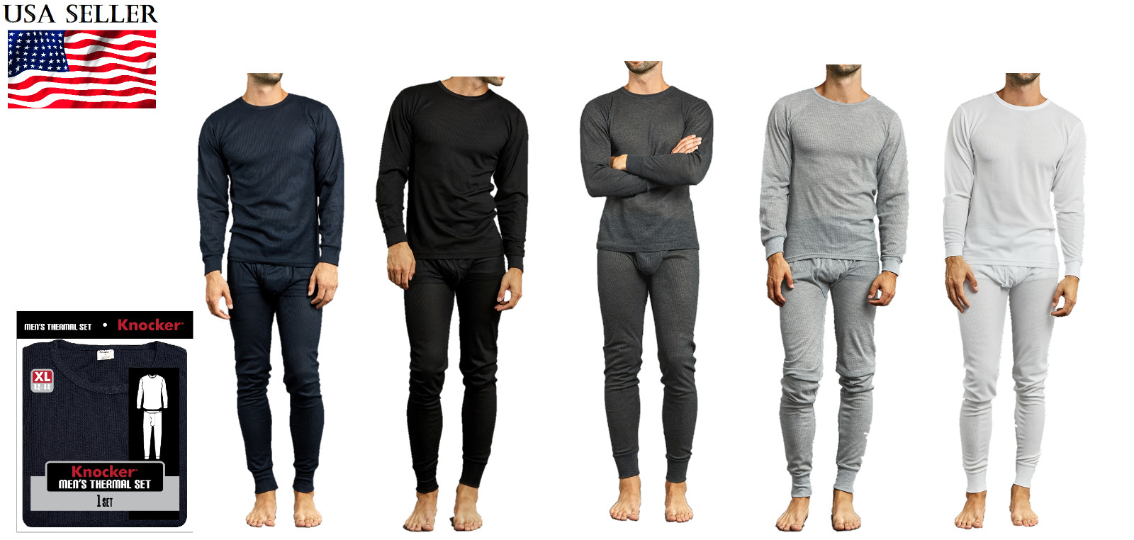 Knocker Thermal Underwear for MEN – 2PC Set – Top Bottom