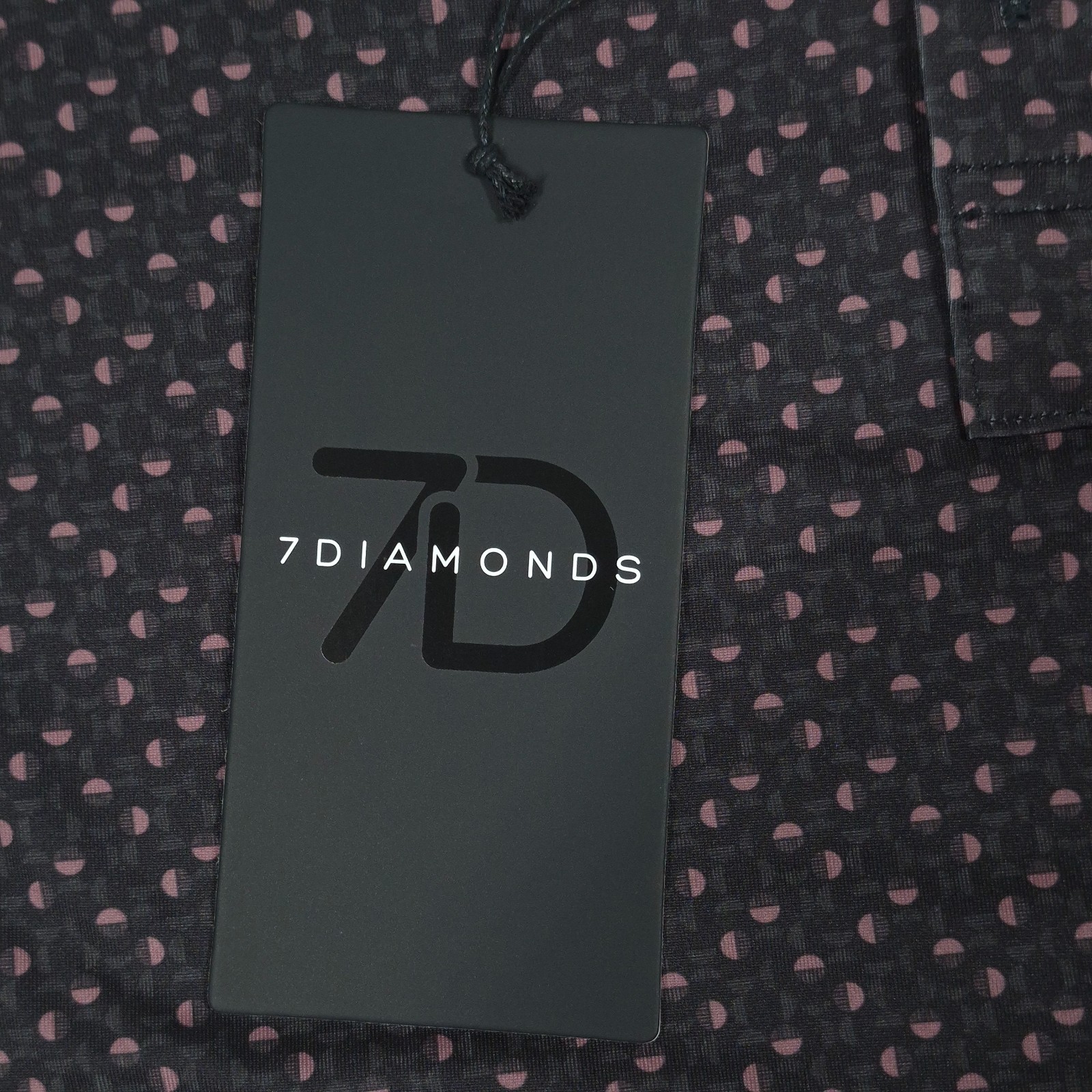 7 Diamonds Eclipse Golf Polo Shirt Wicking Anti-Microbial Stretch Men’s Size Med