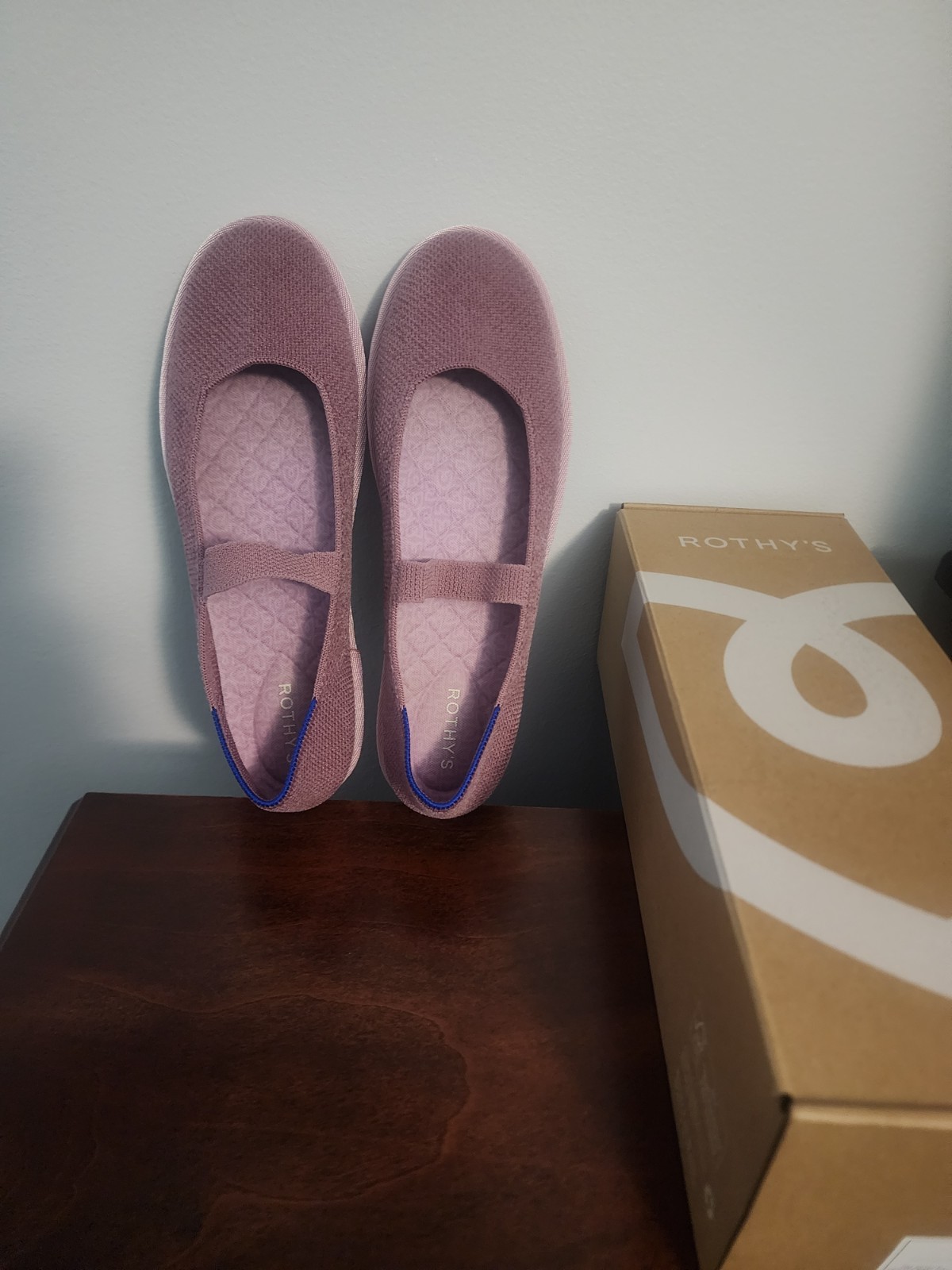 Rothys ReVelvet Cruiser Mary Jane, lilac, 10.5, worn a few times and washed twic
