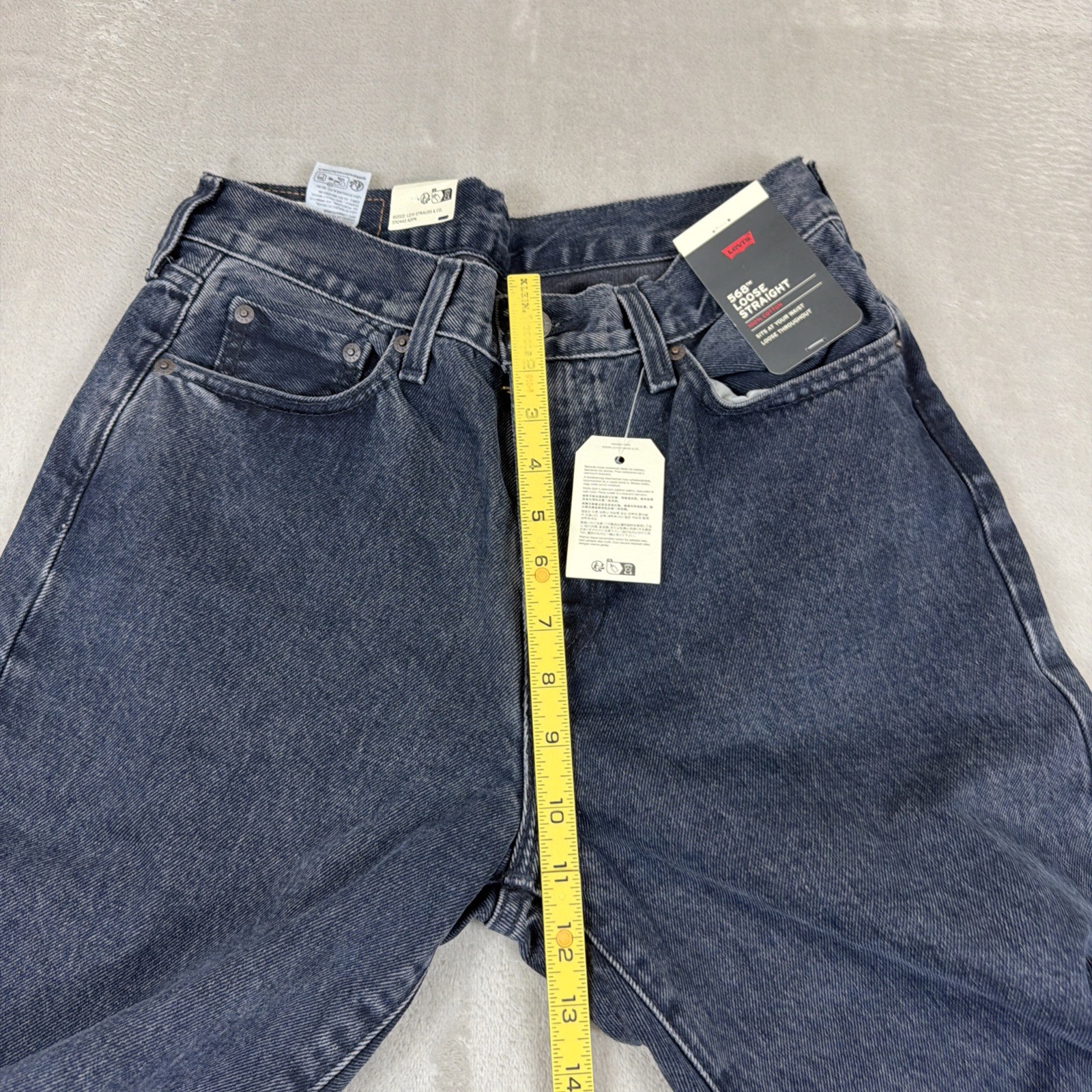 Levi’s 568 Premium Jeans Men’s Size 29×30 Loose Straight Blue Denim Cotton