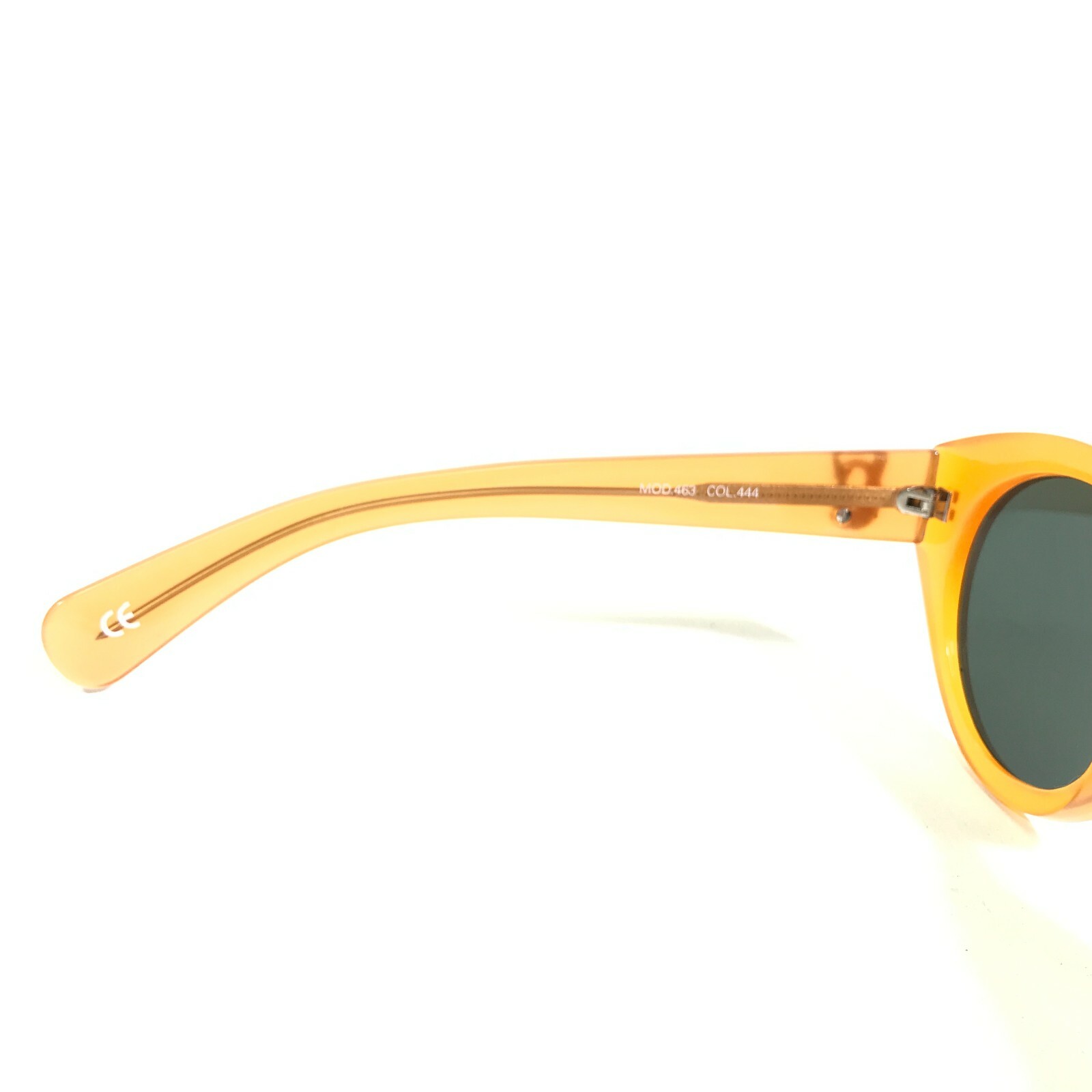 Vintage Gianni Versace Sunglasses MOD.463 COL.444 Orange Cat Eye w Green Lenses