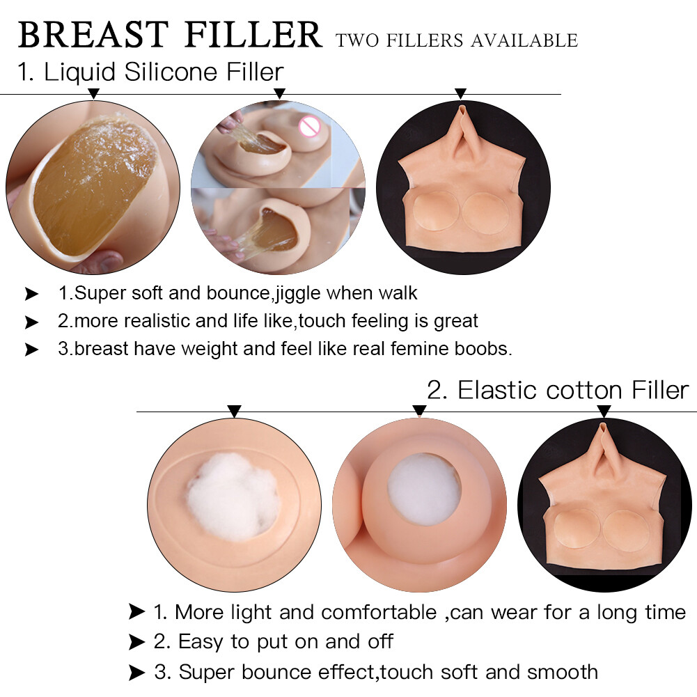 Dokier Oversize Silicone Breast Forms For Large Frame Crossdresser Drag Queen