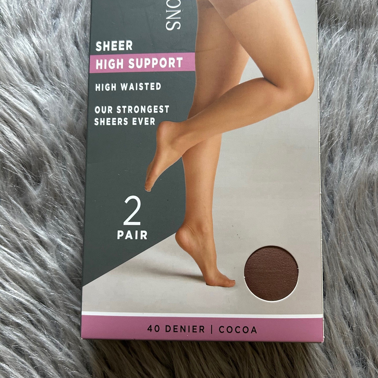 Silk Impressions High Support Sheer Tights Womens Size XXXL Cocoa High Waisted
