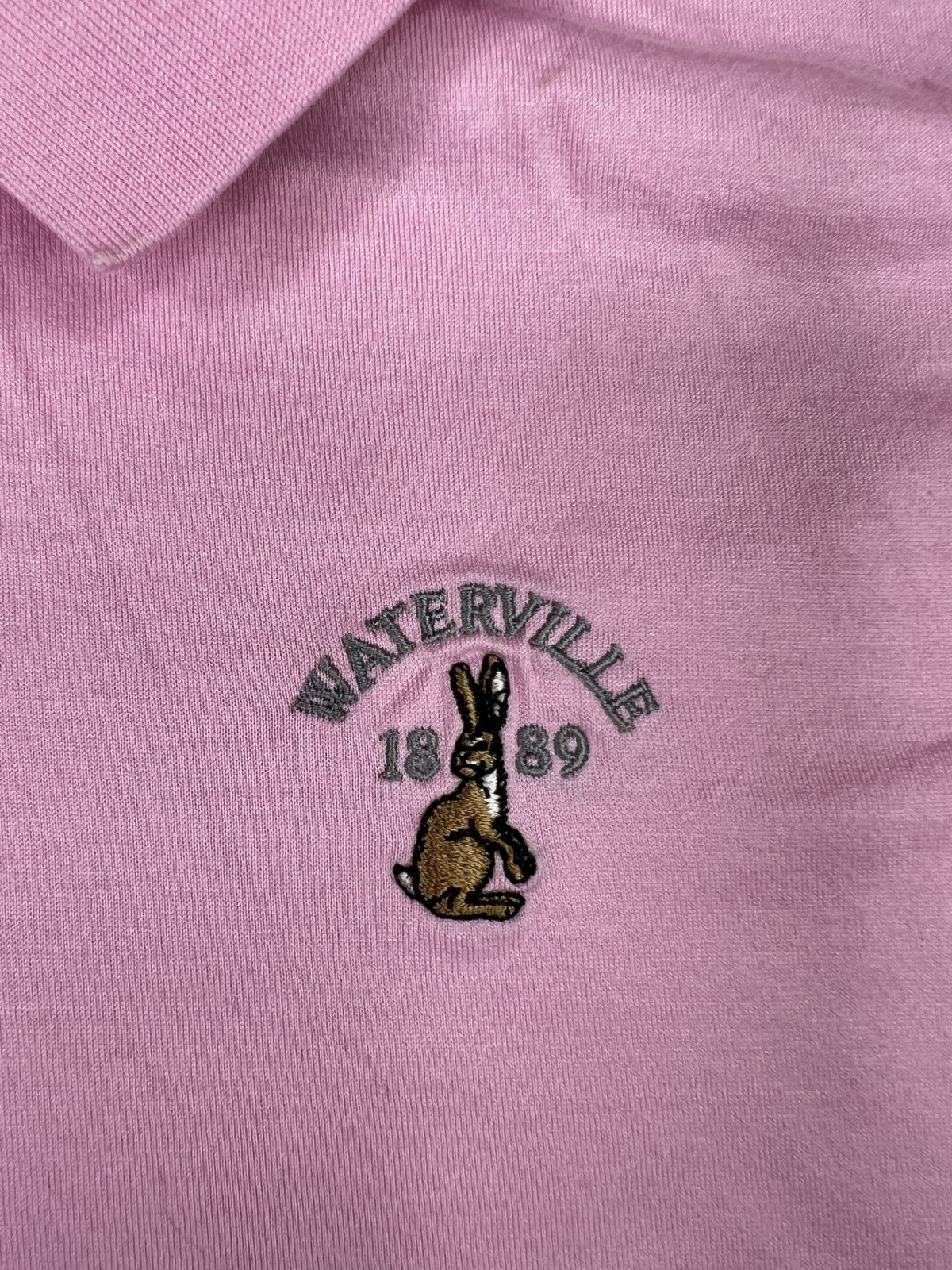 Peter Millar Waterville Golf Links Top 100 Polo Shirt Mens 2XL Pink Cotton