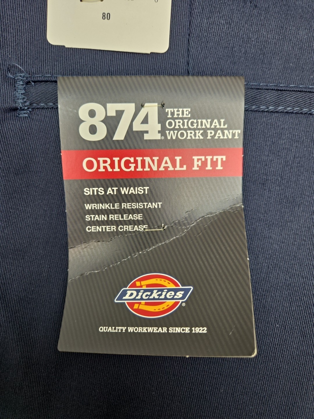 Dickies Original Fit 874 Work Pant Dark Blue 32 x 32 New With Tags See Pictures