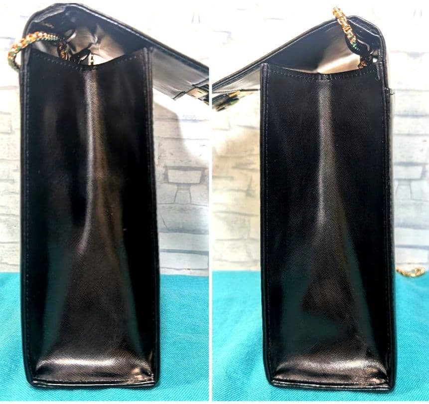 Yves Saint Laurent YSL Black Leather Crossbody Bag 8×8.3×2.8in Used