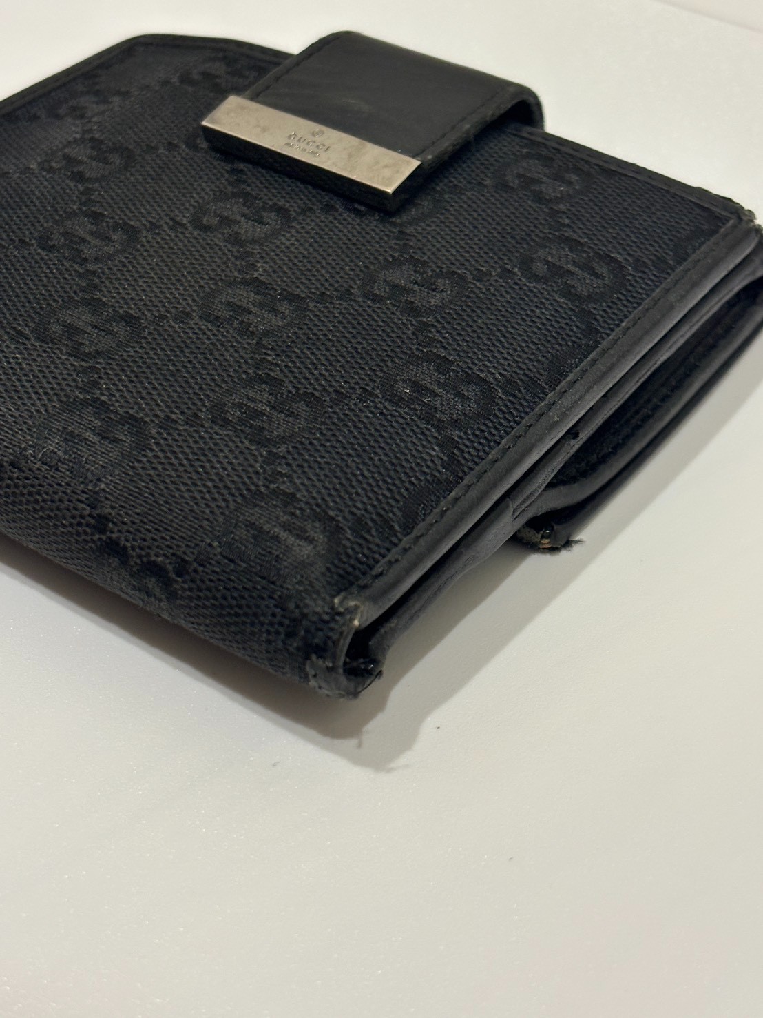 GUCCI gg canvas bifold wallet From Japan Authentic