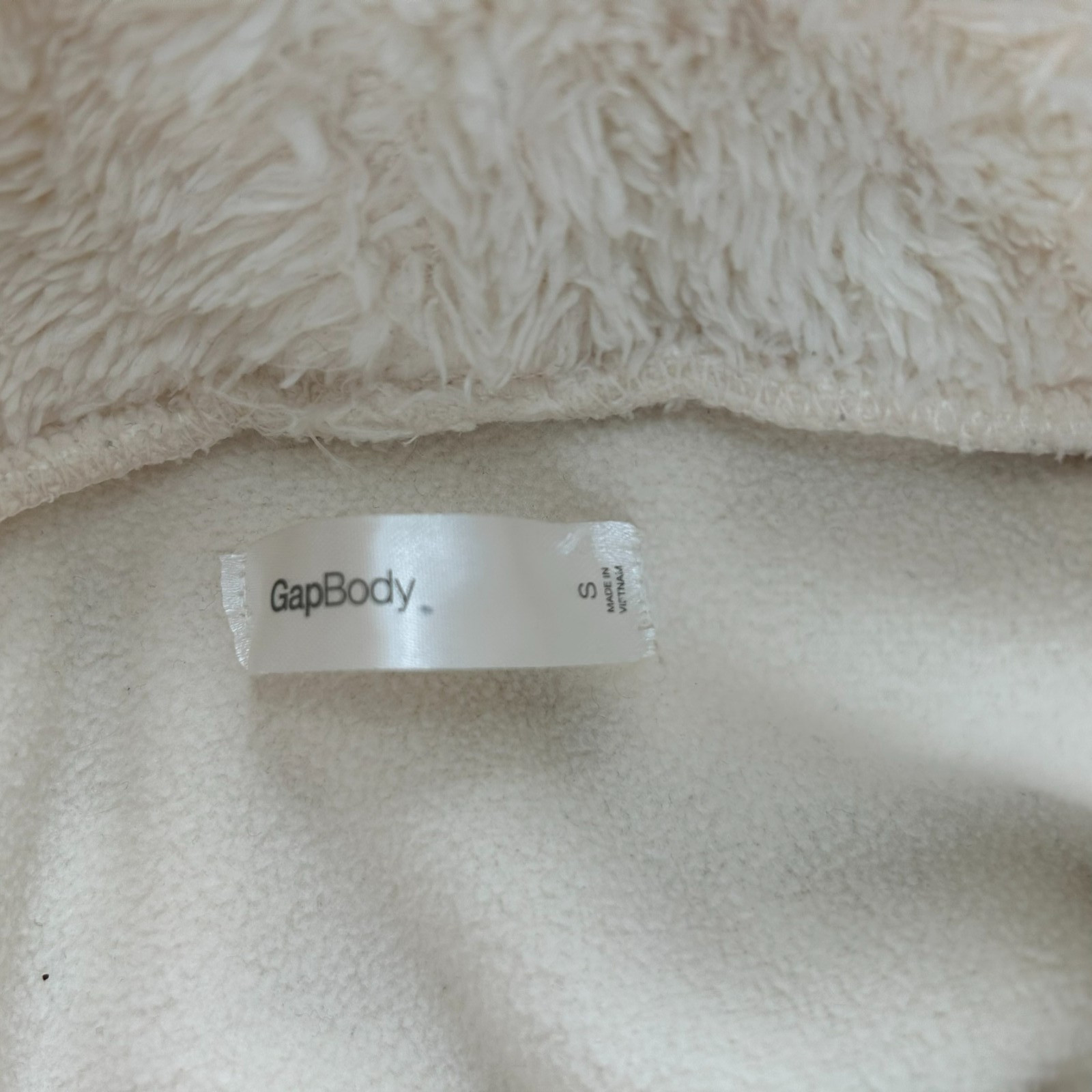 GAP BODY Sherpa Fleece Pullover Comfy Fit with Loose Turtleneck Womens Small