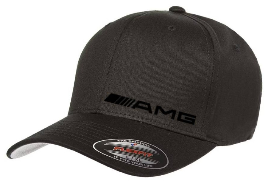 Mercedes Benz Motor AMG Side Logo Cap 5001 Flexfit Baseball Hat S/M and L/XL