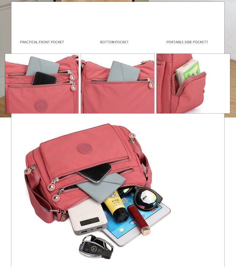 New Ladies Waterproof Messenger Cross Body Handbag Bag Shoulder Bag Womens Purse