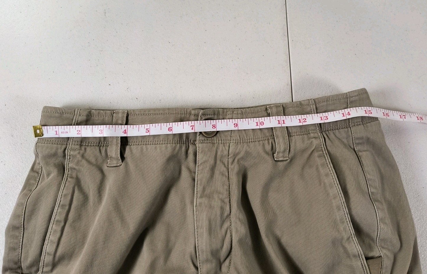 Under Armour Men’s 32/29.5 Knit Khaki Pants Beige Tan98% Cotton 2% Elastane READ
