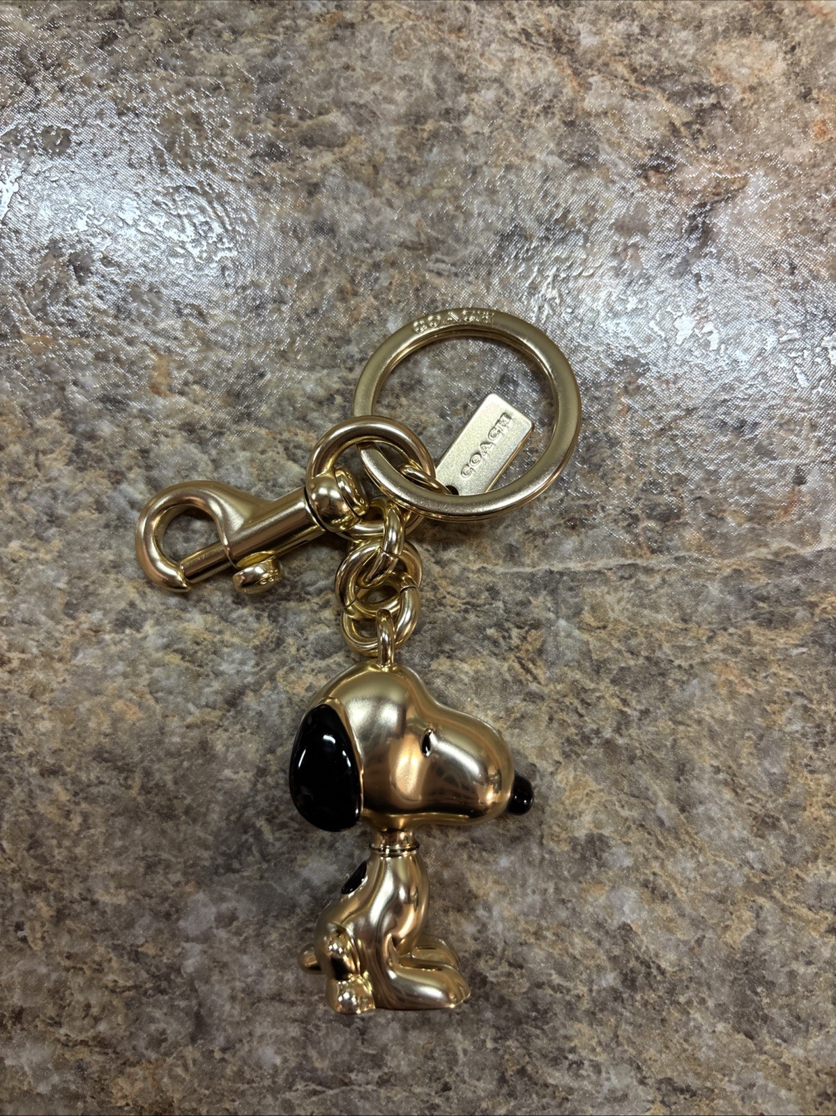 COACH X Peanuts Snoopy Bag Charm Keychain Limited Edition