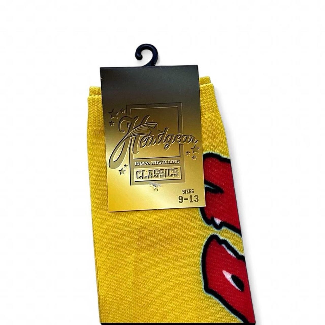 Wutang Clan C.R.E.A.M. Tiger Yellow/Red/Black/White Socks Size Large-XL/9-13