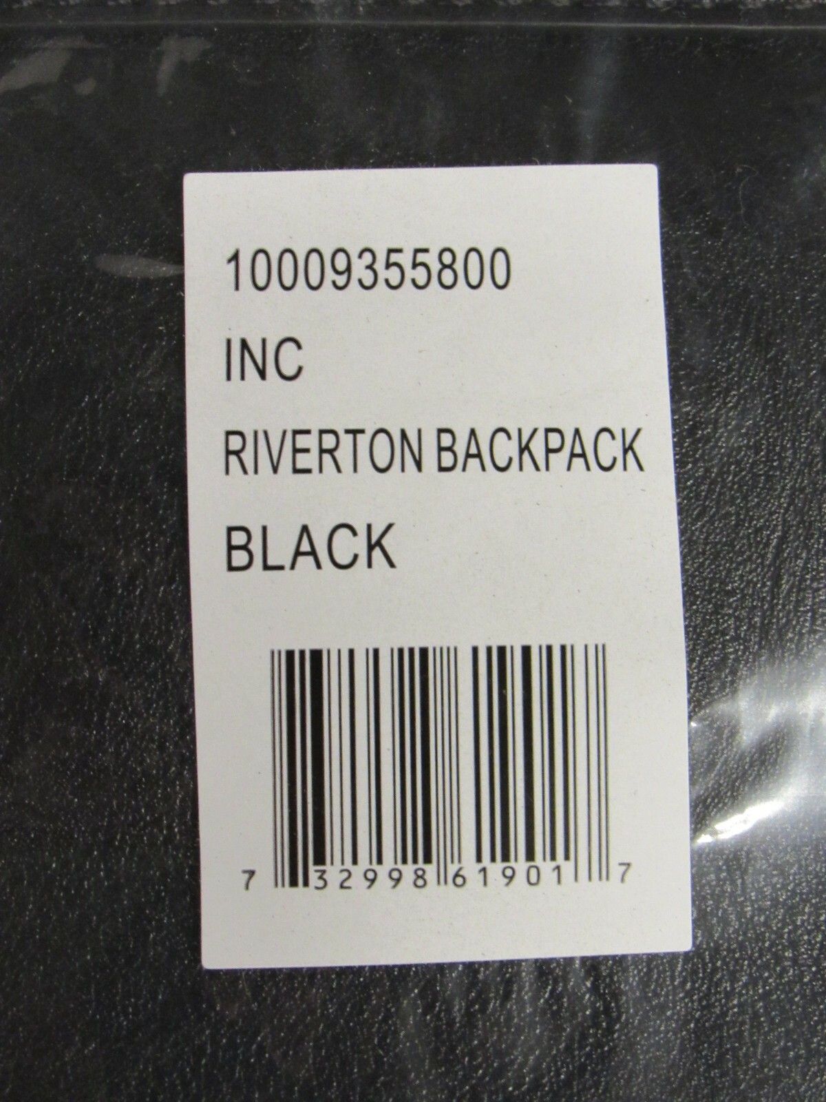 NEW w/ TAGS INC Riverton Backpack / Purse / Bag BLACK fits an iPad NWT