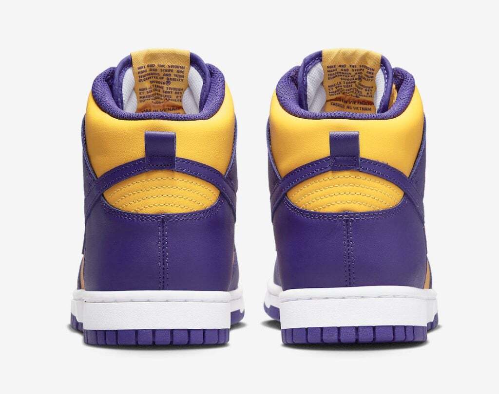 Nike Dunk High Retro Lakers DD1399-500 Yellow Purple Men’s US4-14 NEW