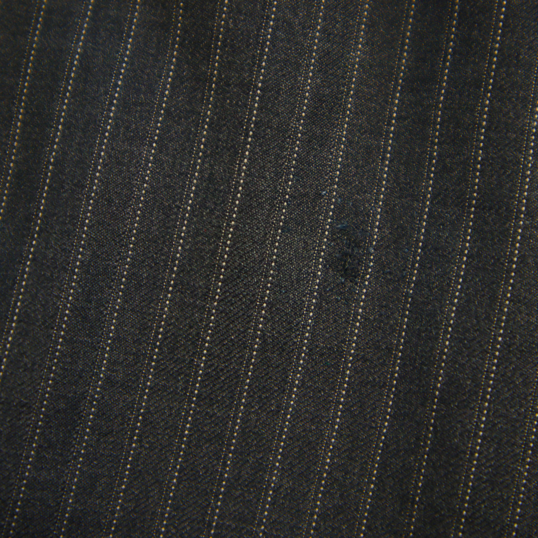 Bespoke Hickey Freeman 2 Piece Suit 46S Gray Pinstripe Surgeon Cuff Dual Vent