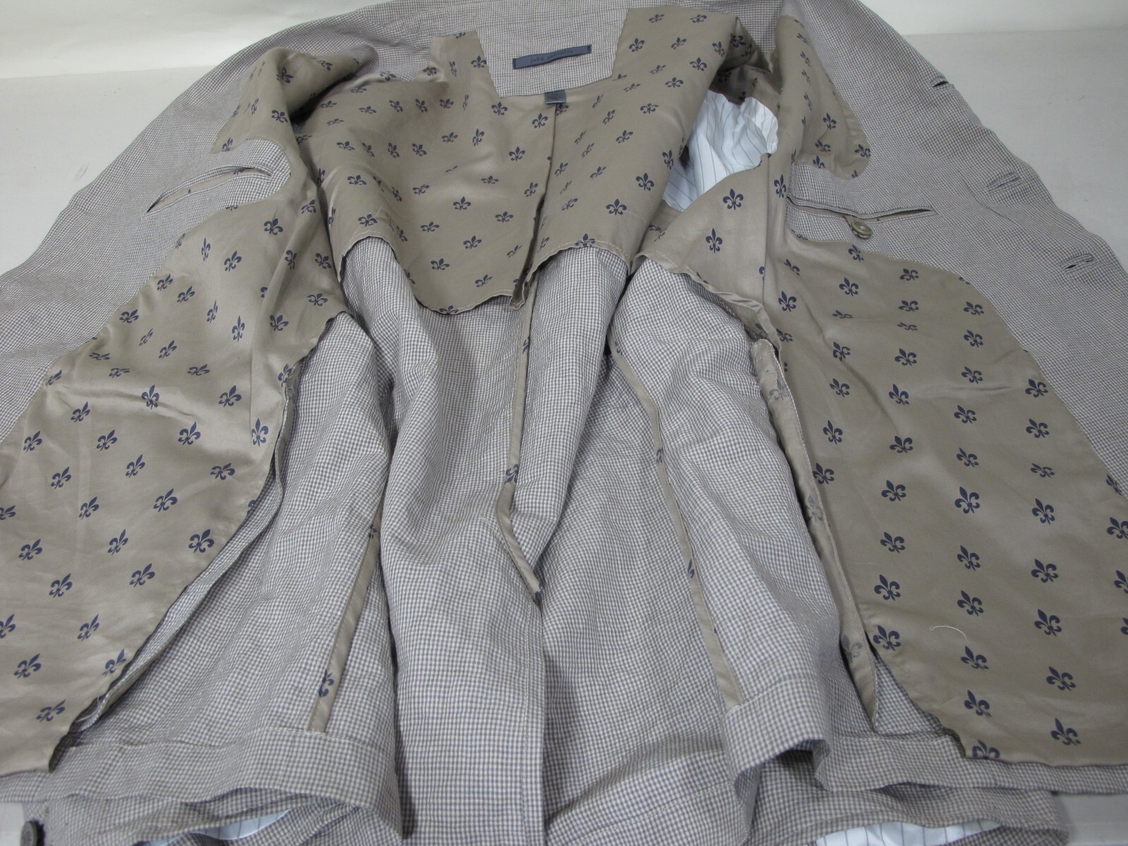 John Varvatos Linen Cotton Sport Coat Unstructured Blazer 54 Eu 44 US Khaki Tan