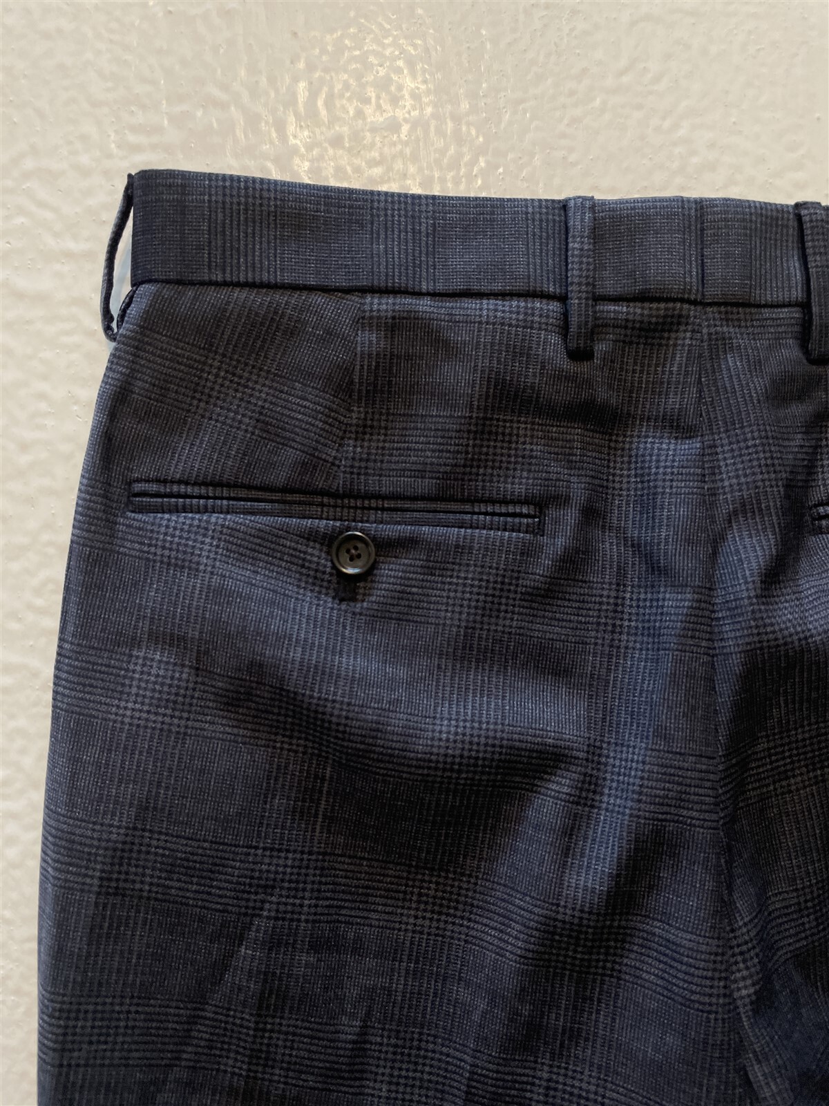 NWT J.CREW 30 x 30 Bowery Slim Four Season Wool Blend Gray Glen Plaid Pant AO720