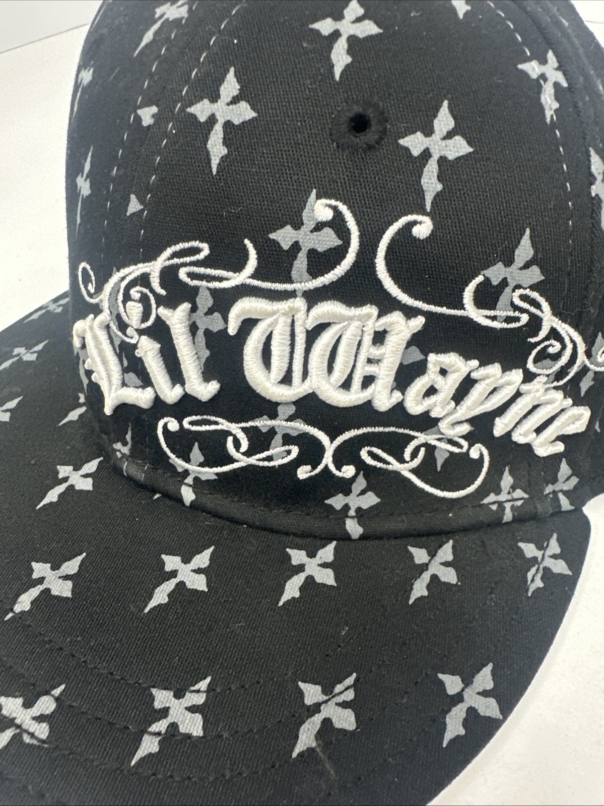 Vintage 2009 Lil Wayne Young Money Gothic Cross Hat Y2K Emo Rap 2000s