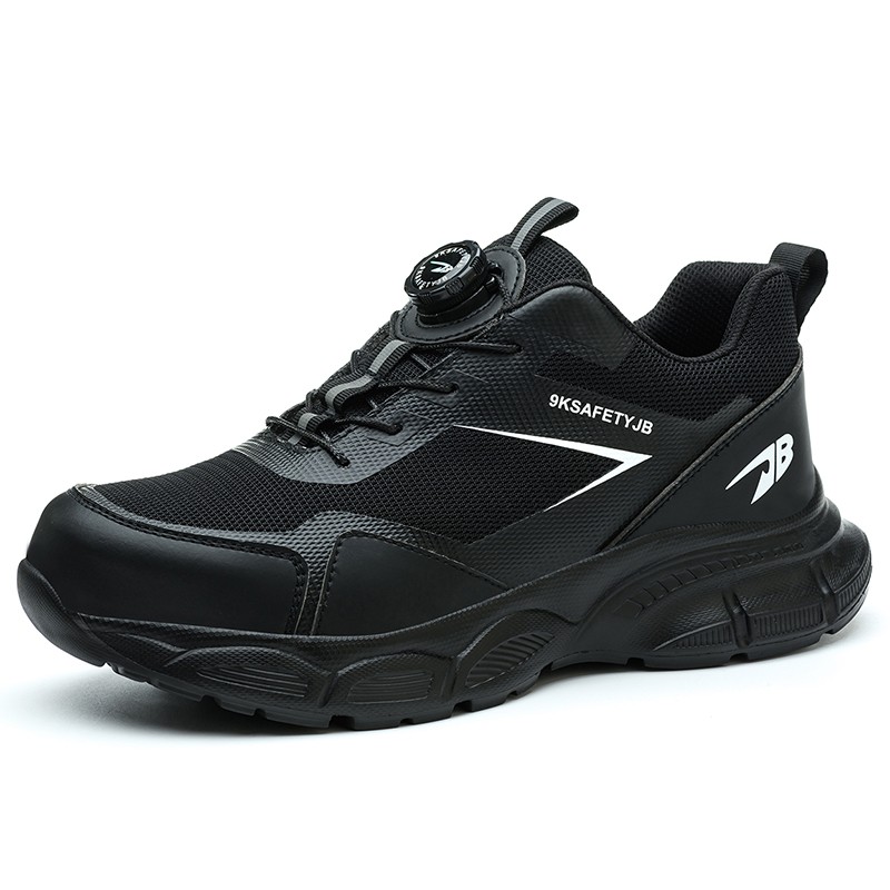 Men Work Safety Shoes Steel Toe Rotating Buckle Indestructible Non-slip Sneakers