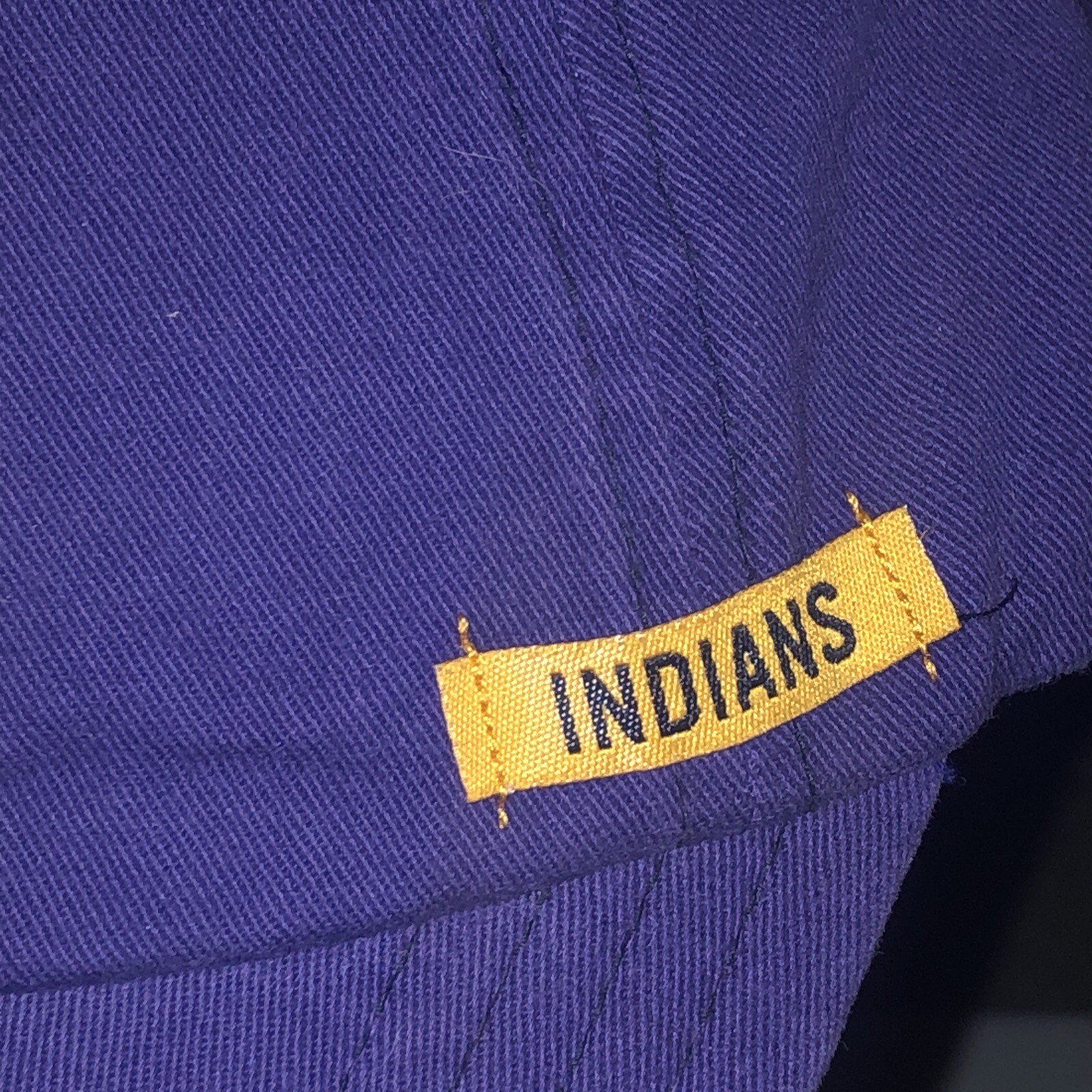 Vintage RARE NEW YORK HIGH SCHOOL WATERVILLE INDIANS HAT DEFUNCT LOGO RUFFLED