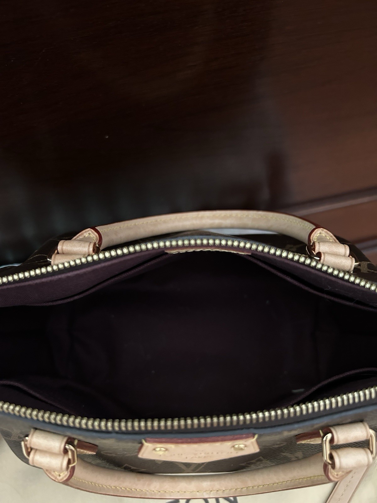 Louis Vuitton M48813 Monogram Turenne PM Satchel Top Handle Zip Crossbody Strap
