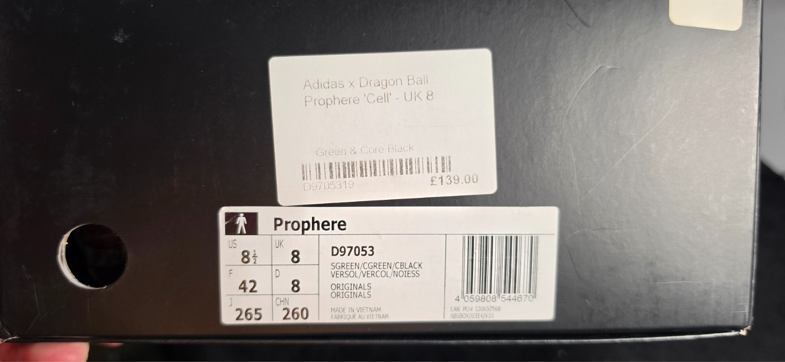 Adidas x Dragon Ball Z “Cell” Sneakers — Size 8.5