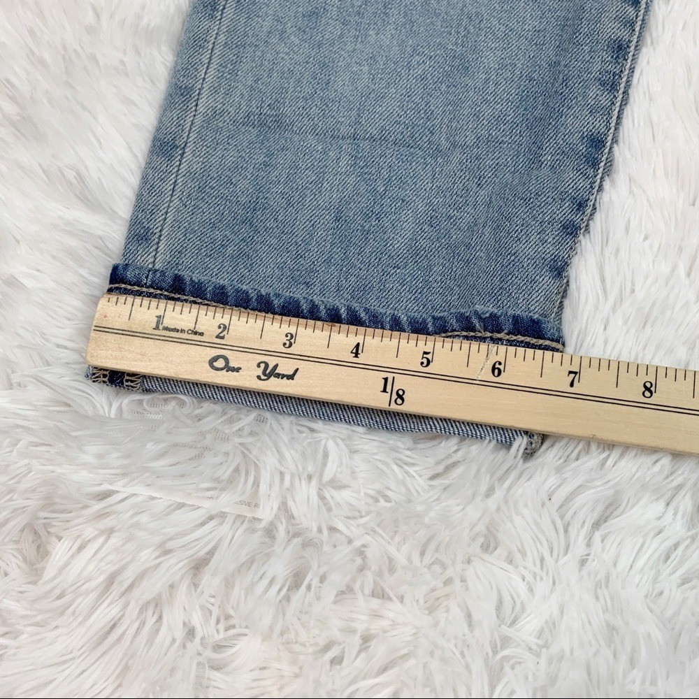 J Crew Slouchy boyfriend jean in Norwich wash floral patchwork blue light wash