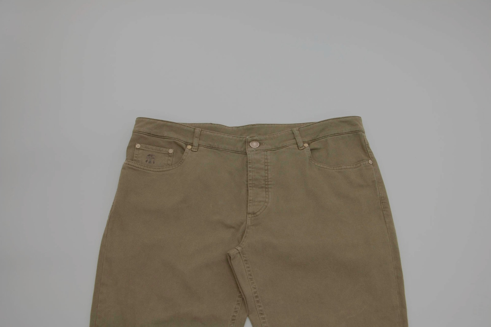 NWT Brunello Cucinelli Men “Traditional Fit” Jeans W/Logo Accents 54/ 38US A262