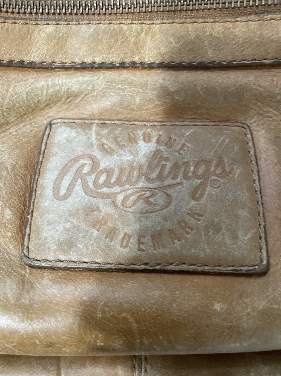 Rawlings Rugged Brown Leather Backpack – USED – Distressed