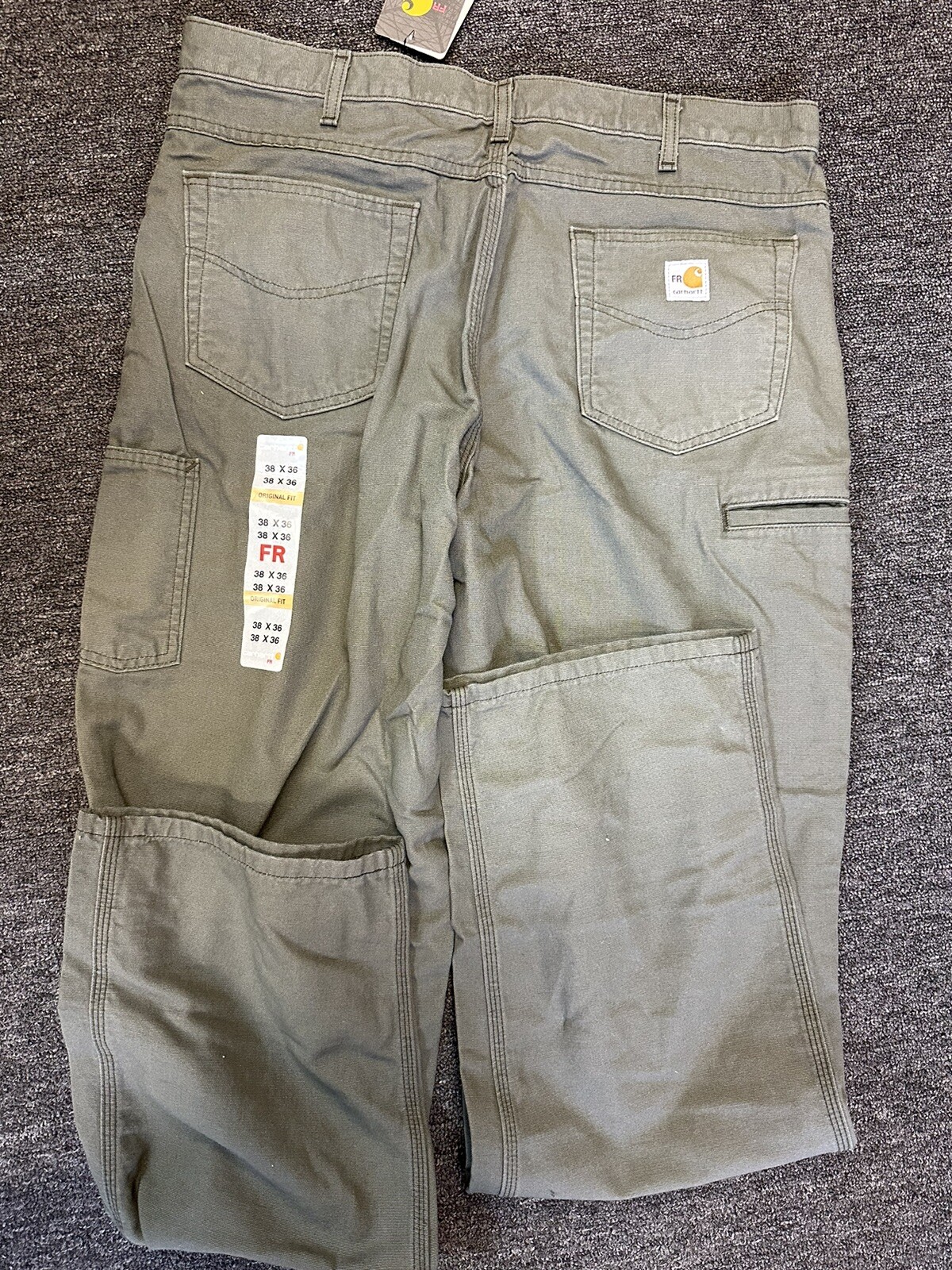 Carhartt Men’s 38 x 36 Flame Resistant Canvas Pant – Moss NEW