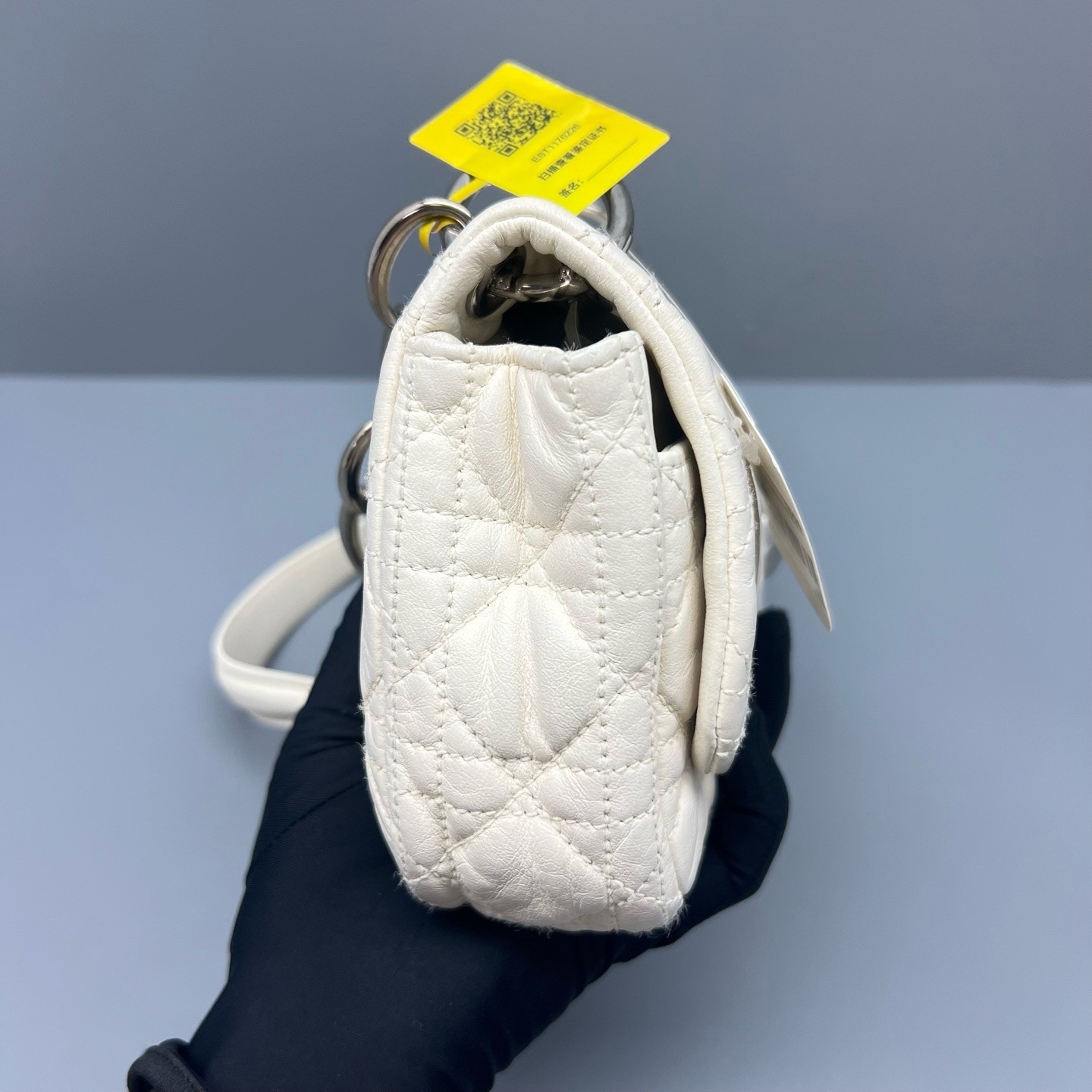 Dior Pre-Owned Authentic Underarm Bag White 27*13*6cm Free Tracked Shipping