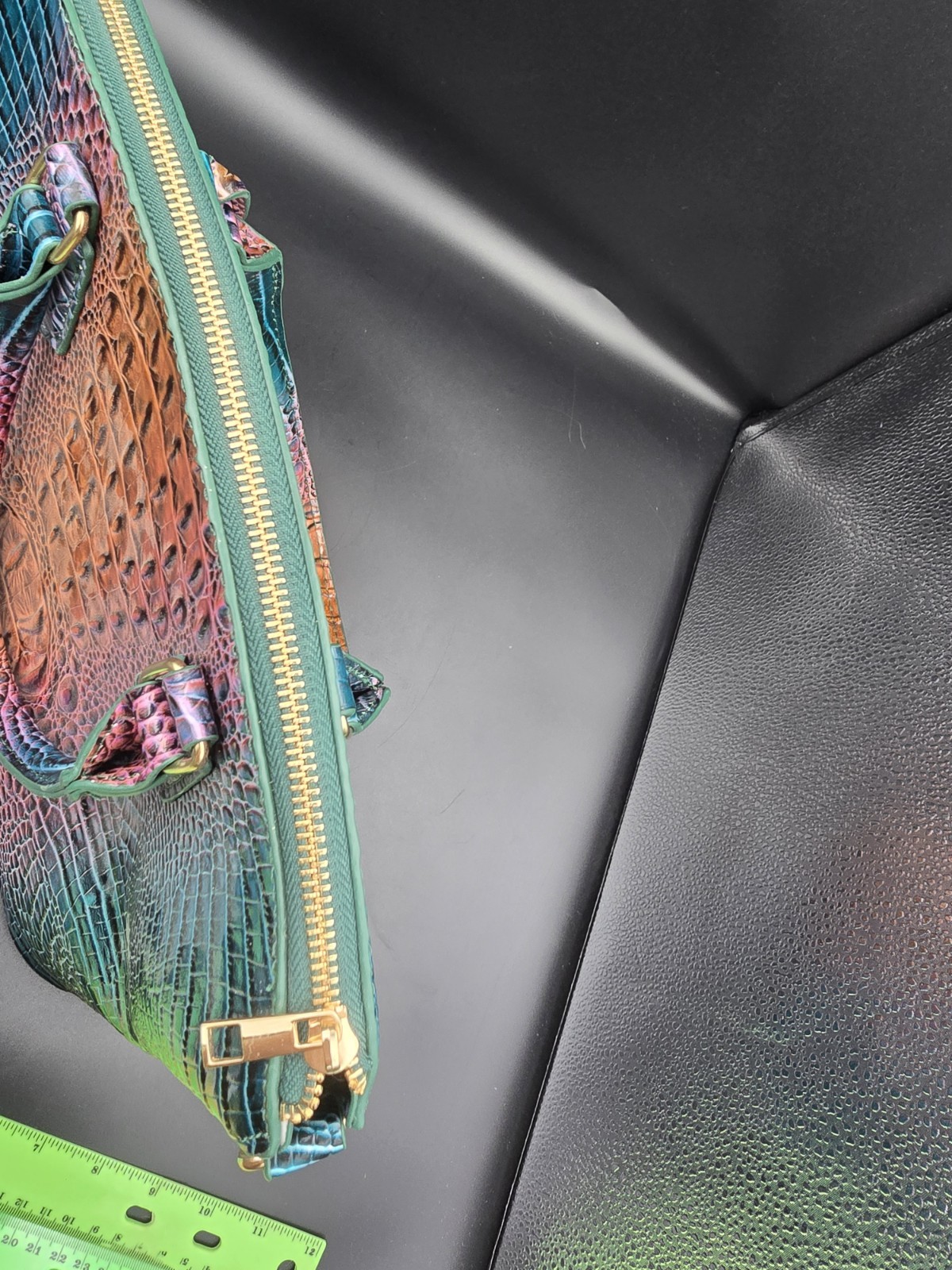 Croc-Embossed Faux Leather Tote