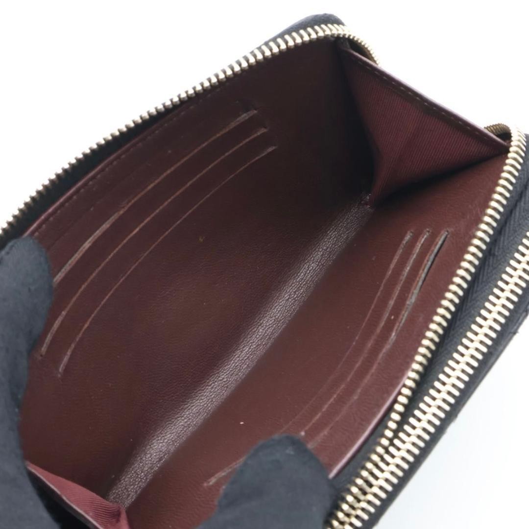 Extremely Excellent Condition CHANEL Lambskin Matelass W Zip Wallet Black