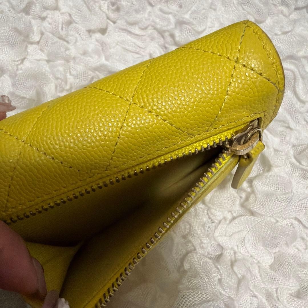 Final Price Reduction CHANEL Matelass Yellow Folded Wallet