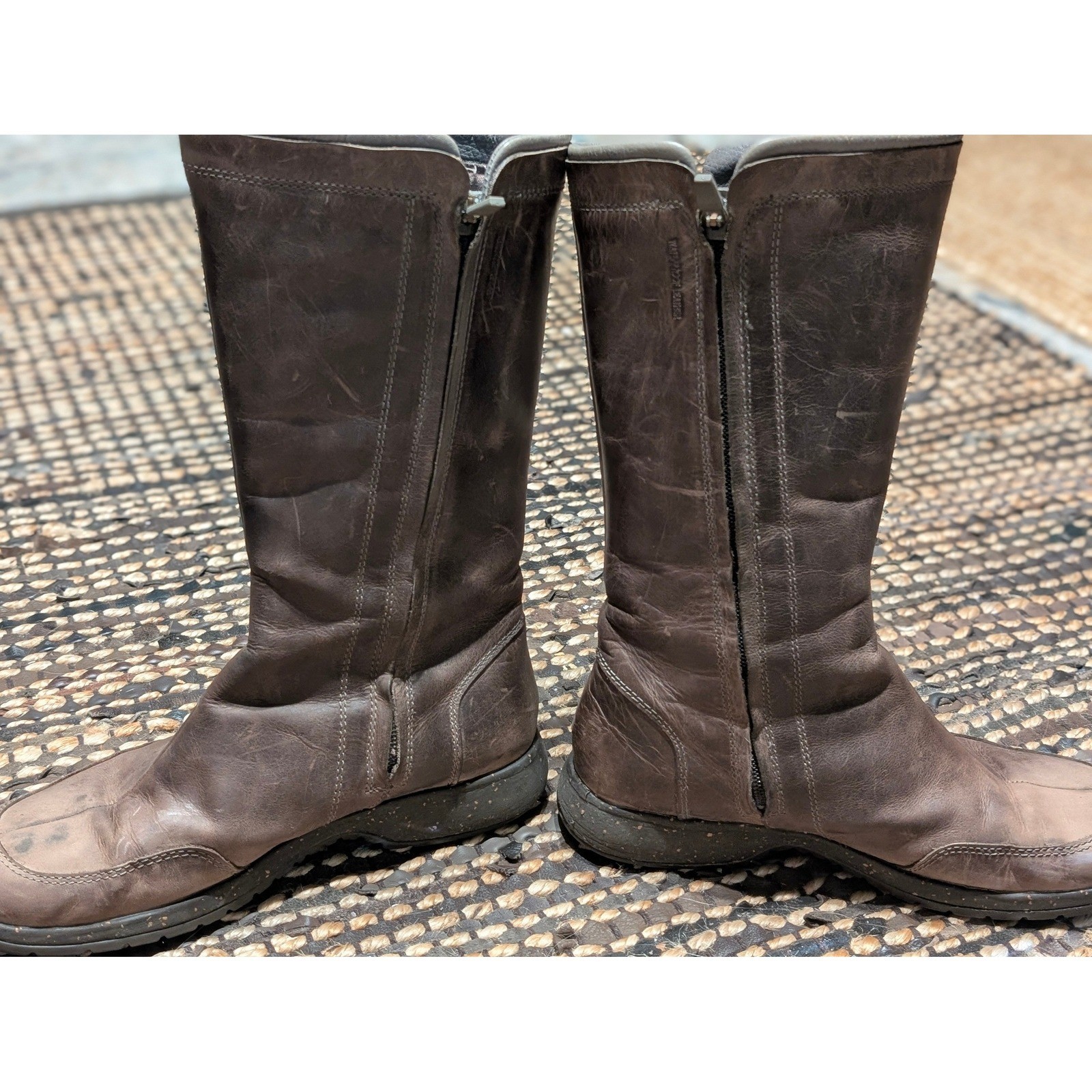 Teva Capistrano Brown Waterproof Leather Mid Calf Boots Womens 8