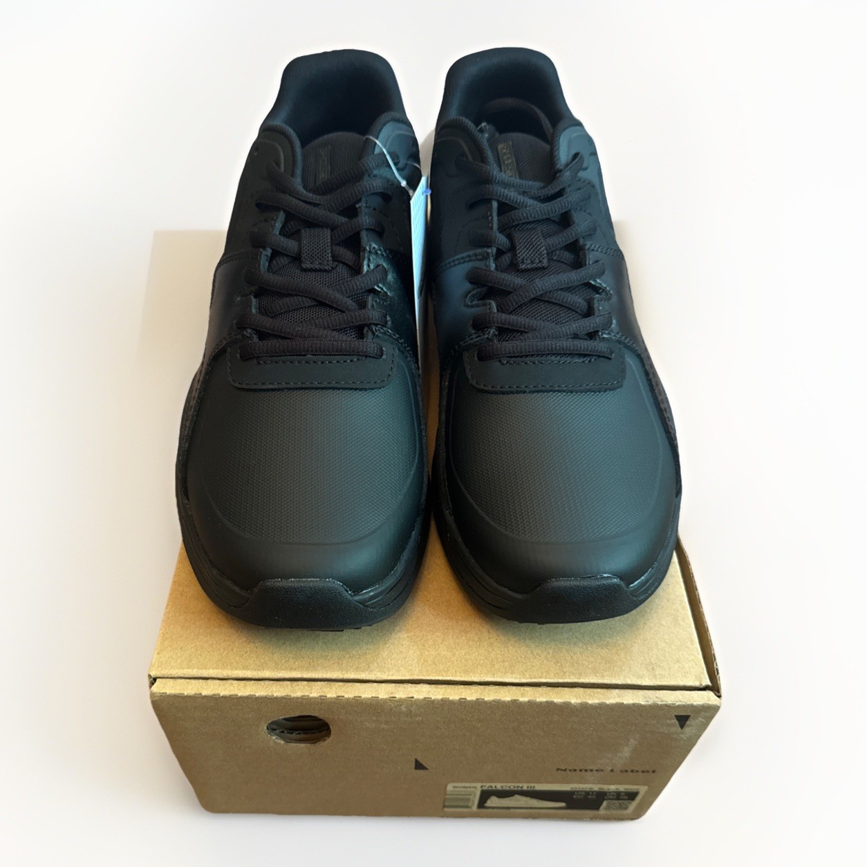 New In Box Shoes For Crews Black Leather Falcon III Women’s 11 Wide Work Shoe