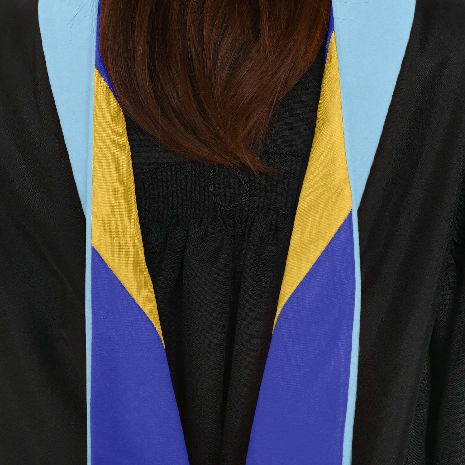 Endea Graduation Masters Hood For Education – Light Blue/Royal Blue/Gold