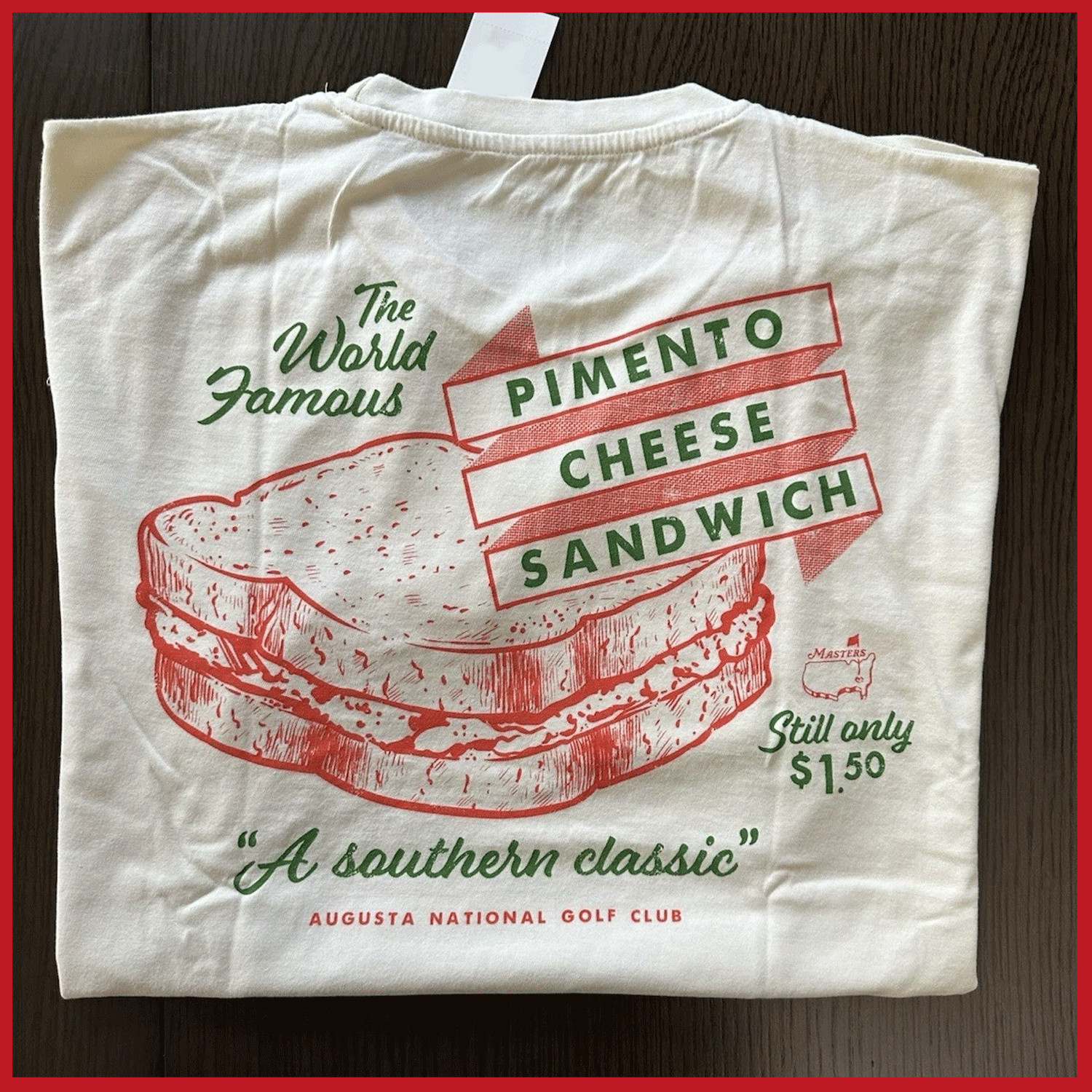 SALE 30% Masters Augusta 2026 Pimento Cheese T-shirt White Reprint Gildan