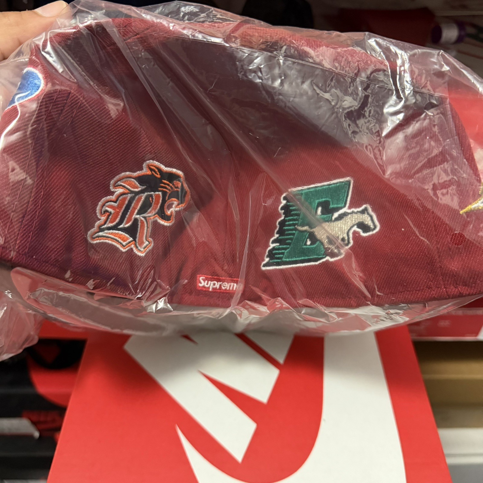 Supreme Mascot S Logo New Era 59Fifty Fitted Cap Red (SS26) Size 7 5/8