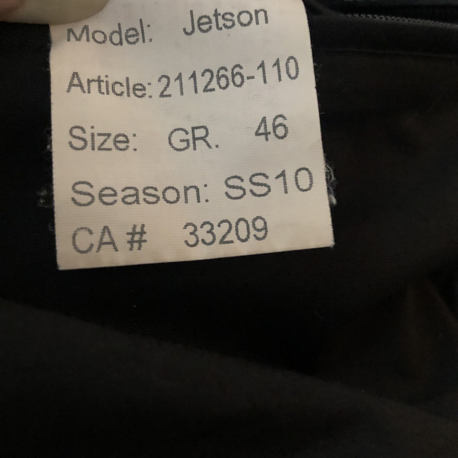 Strellson Switzerland Men’s GR 46 Black “Jetson”Jacket Pockets Full Zip Lined