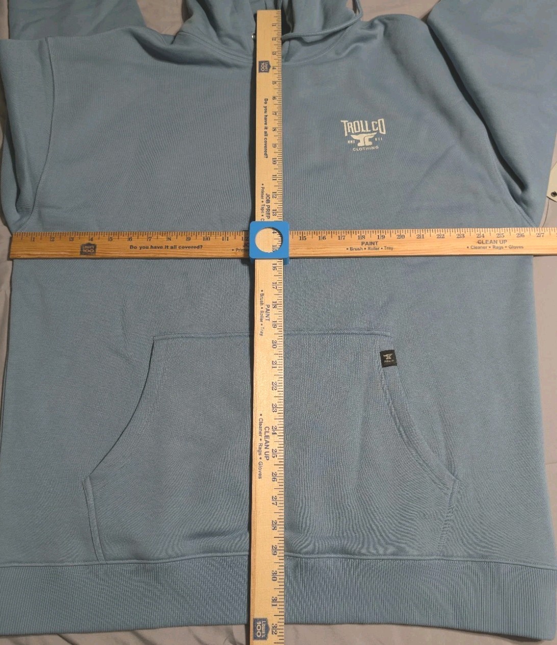 Troll Co Clothing Pay Me For My Experience Hoodie Blue Mens 2XL NWT