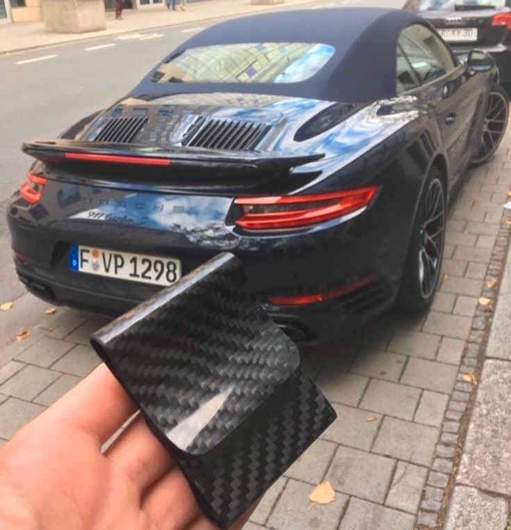 Carbon Fiber Money Clip , RFID blocking, Slim Minimalist Wallet, 5 year warranty